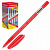 Ручка шариковая ERICH KRAUSE "NEO Original" красная, 0,7мм, игольчатый пишущий узел, одноразовая