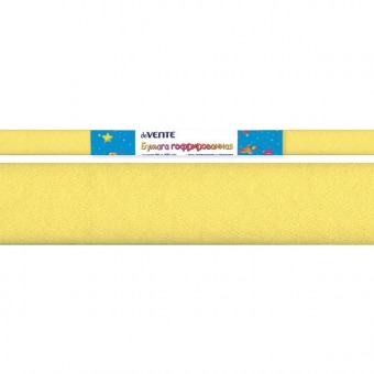 Цветная бумага гофрированная 50 х 250 см лимонная