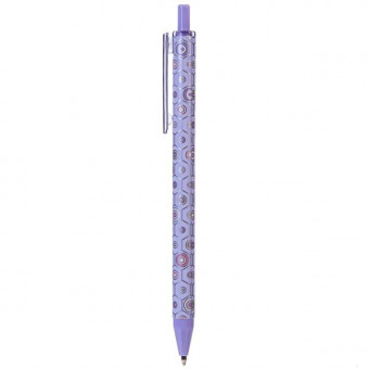 Ручка шариковая автоматическая Hatber "MOSAIC" 0,7 мм, синяя, чернила на масляной основе, пластиковый корпус