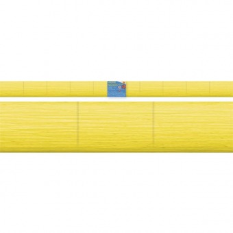 Цветная бумага флористическая гофрированная  50 х 250 см лимонно- желтая