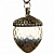 Стеклянная елочная игрушка Decoris "Желудь Анри" 11 см, винтажный, серебряный, подвеска
